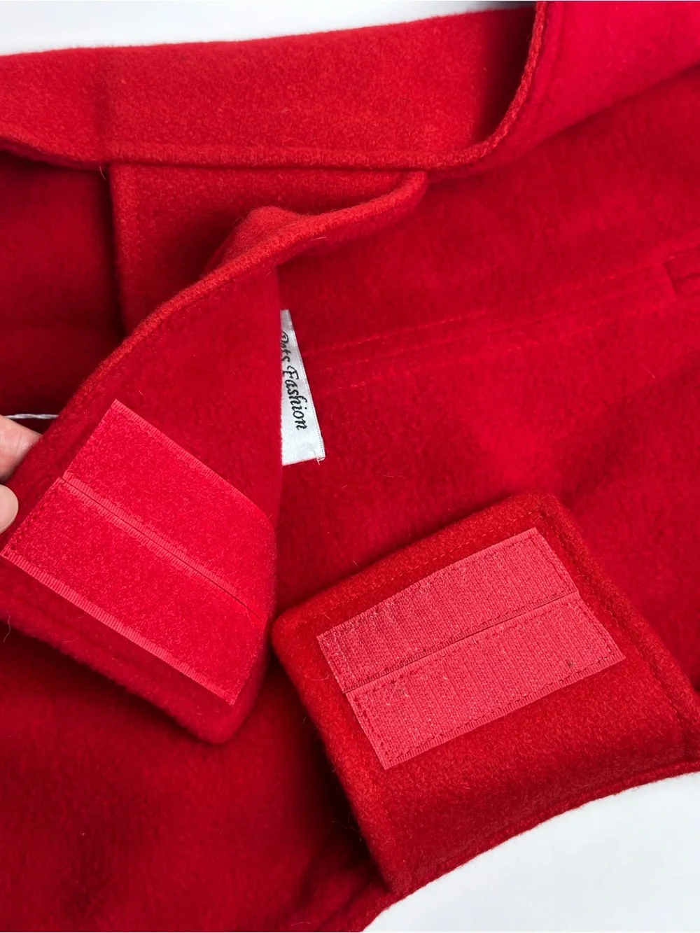 Pets Fashion by Cathy Dog Coat Size 16 Red Military Peacoat NWT Gold Buttons